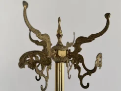 Italienische Vintage Messing Garderobe mit Schirmständer, 1960er