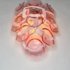 Italienische Vintage Murano Wandlampen mit Rosa Milchglas, 1990er, 2er Set