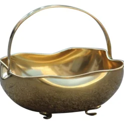 Italienische Vintage Schale aus Messing, 1950er