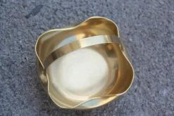 Italienische Vintage Schale aus Messing, 1950er