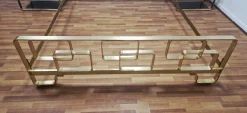 Italienische Vintage Schlafzimmergarnitur aus Messing, 1970er, 3er Set
