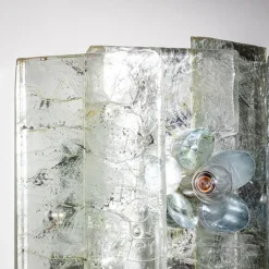 Italienische Vintage Wandleuchten aus Glas, 1990er, 2er Set