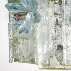 Italienische Vintage Wandleuchten aus Glas, 1990er, 2er Set