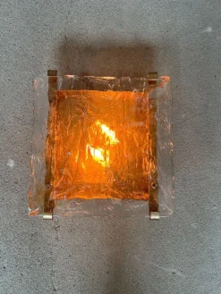 Italienische Wandleuchte aus Muranoglas, 1970er