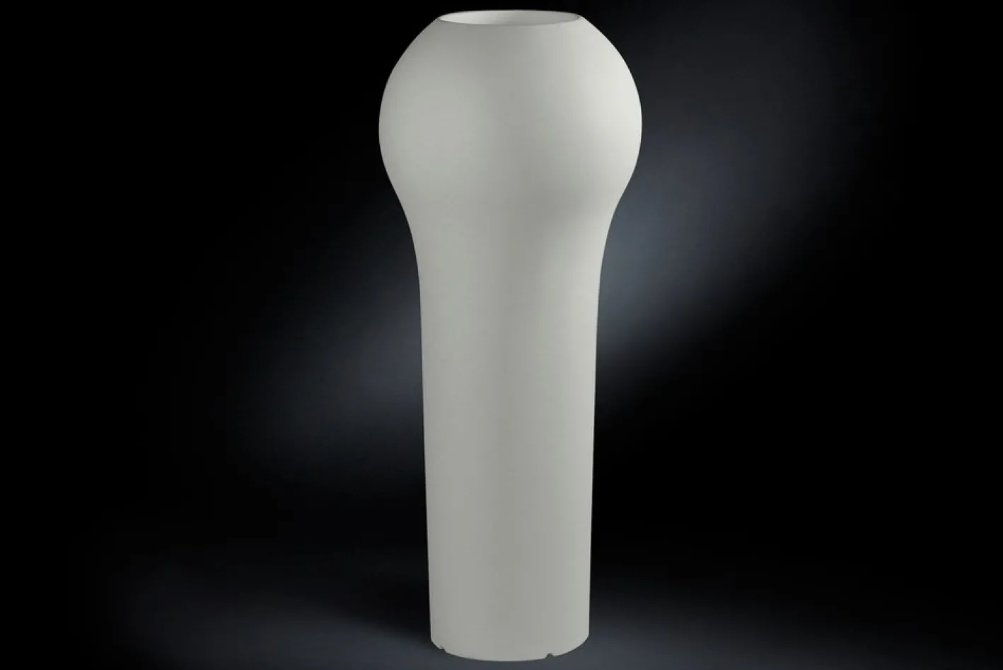 Italienische weiße Sakata Vase aus Polyethylen mit niedriger Dichte von VGnewtrend
