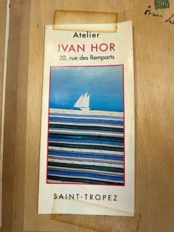 Ivan Hor, Art Bateau, 1994, Holz und Papier, Gerahmt