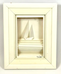 Ivan Hor, Art Bateau, 1994, Holz und Papier, Gerahmt