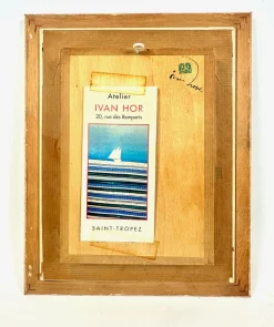 Ivan Hor, Art Bateau, 1994, Holz und Papier, Gerahmt