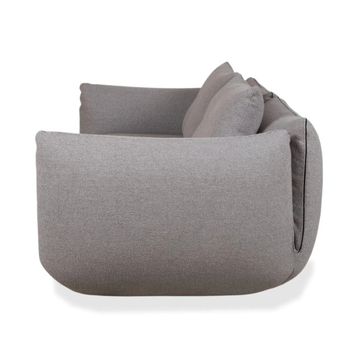 Jalis 21 Set aus Stoff, 2-Sitzer Hocker und grauem Sofa, 2er Set