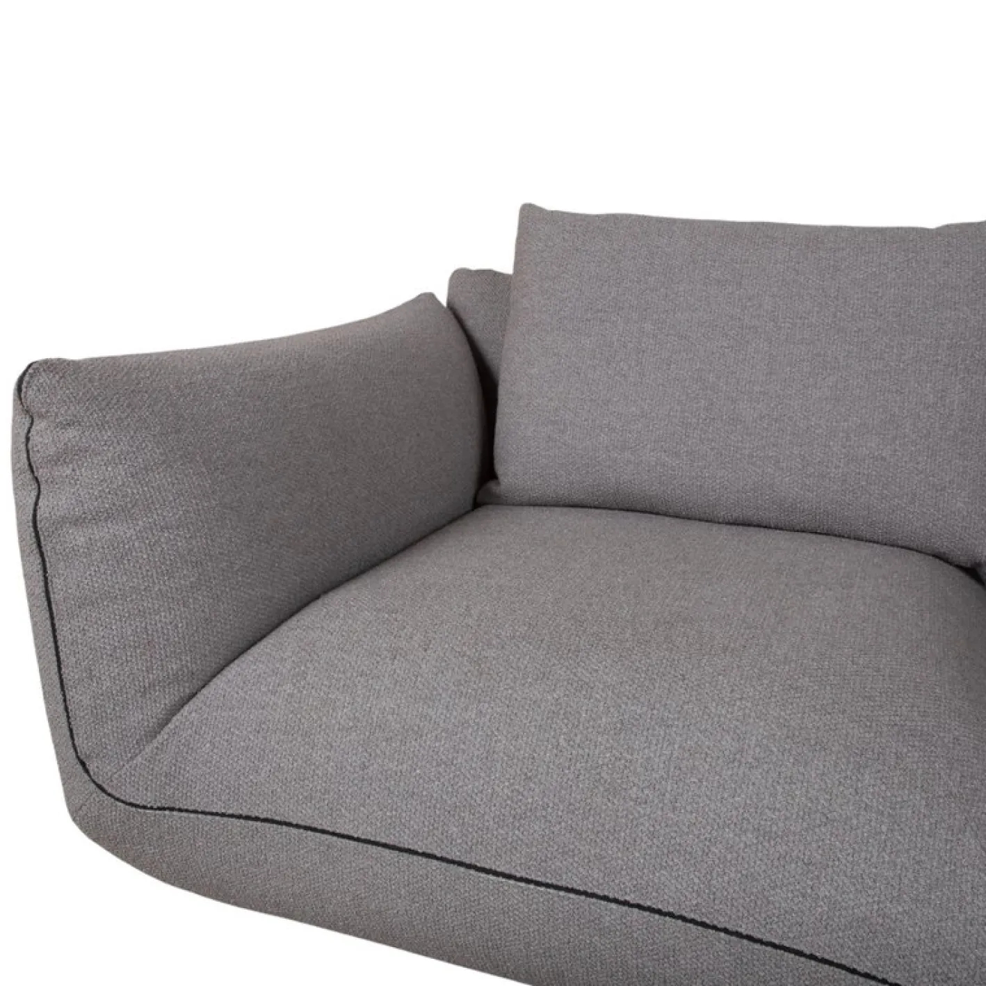 Jalis 21 Set aus Stoff, 2-Sitzer Hocker und grauem Sofa, 2er Set
