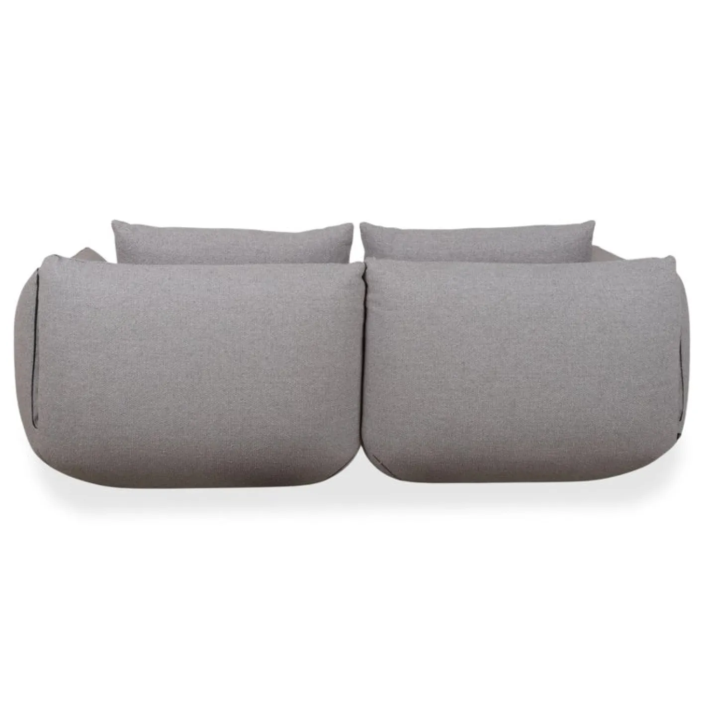 Jalis 21 Set aus Stoff, 2-Sitzer Hocker und grauem Sofa, 2er Set