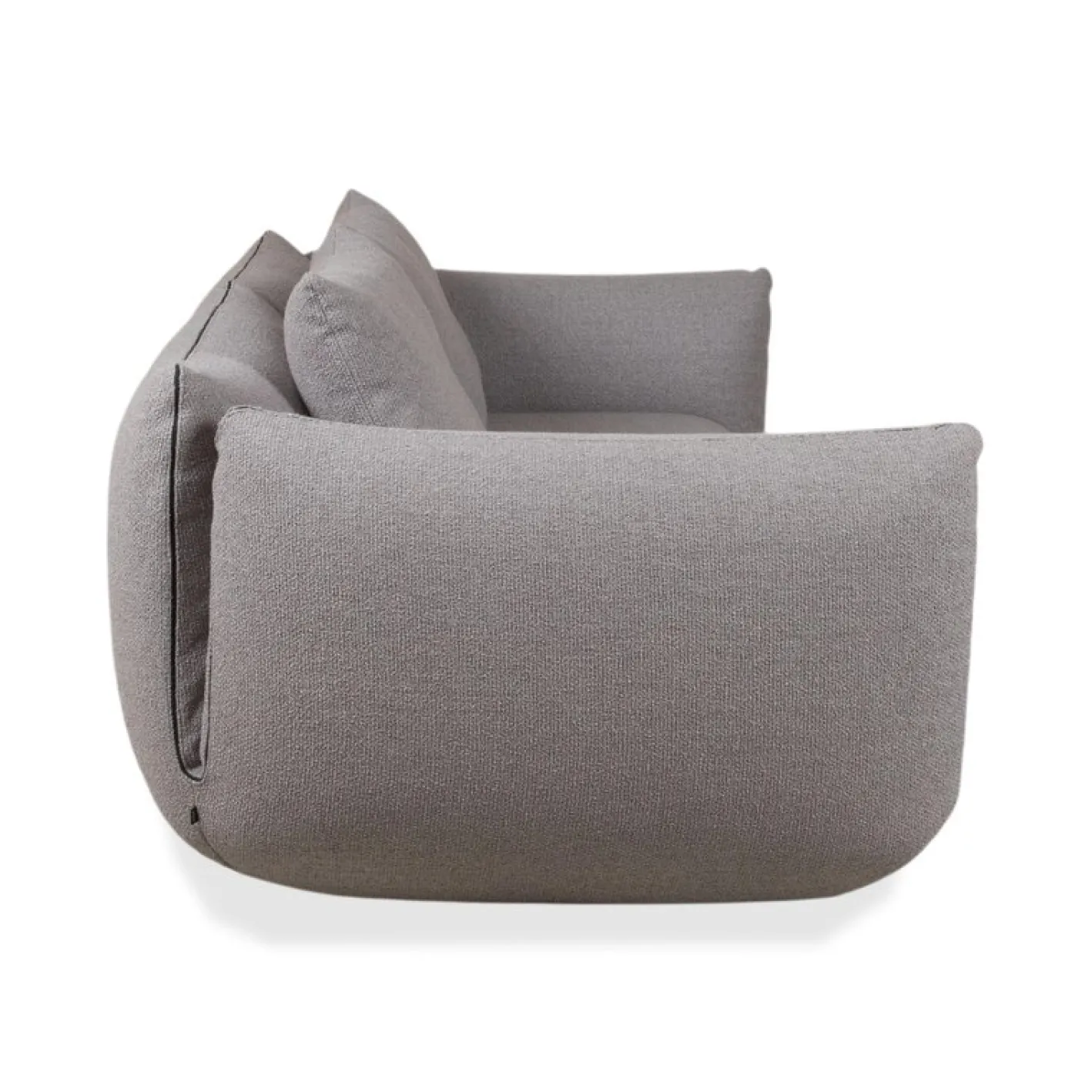 Jalis 21 Set aus Stoff, 2-Sitzer Hocker und grauem Sofa, 2er Set