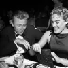 James Dean & Ursula Andress Silbergelatine Harz Druck in Weiß von Michael Ochs Archive