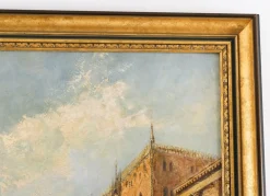 Jane Vivian, Dogenpalast, 19. Jh., Öl auf Leinwand, Gerahmt