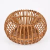 Janine Abraham & Dirk Jan Rol zugeschriebene Rattanstühle, Pouf und Spiegel, 1960er, 4er Set