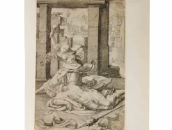 Jan Pieters Saenredam, Joen und Deborah, Radierung, 17. Jh.