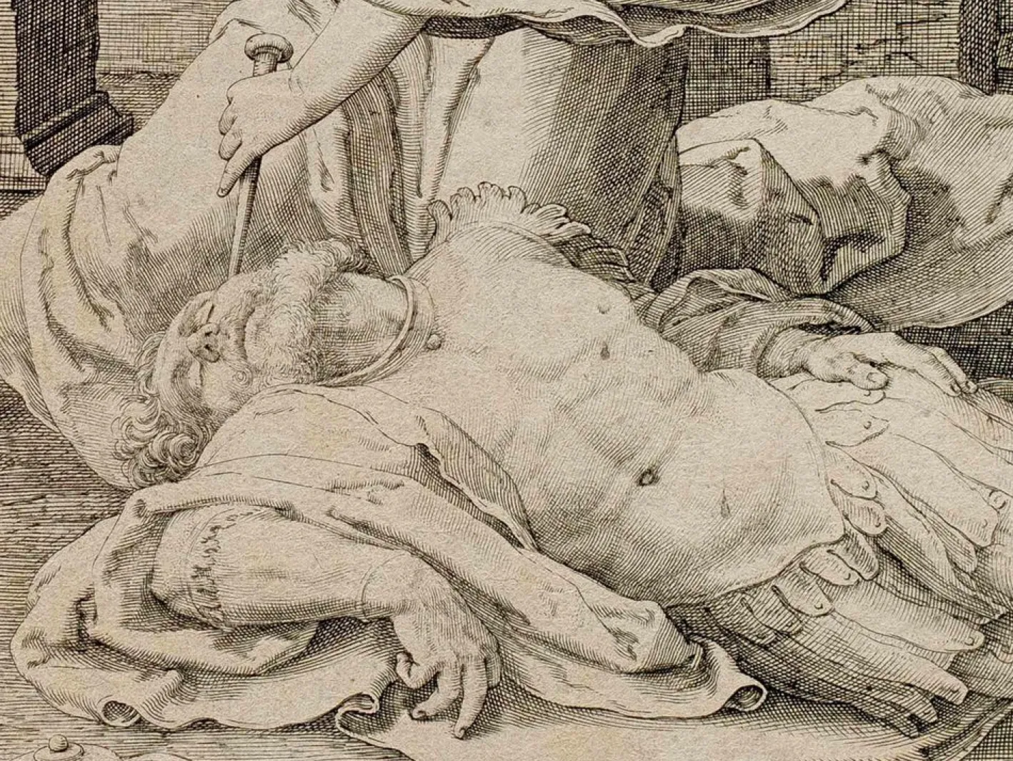 Jan Pieters Saenredam, Joen und Deborah, Radierung, 17. Jh.