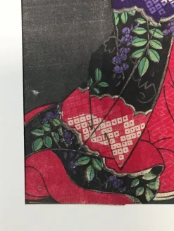 Japanische Geisha, frühes 20. Jh., Tuschezeichnung