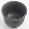 Japanische Minimalistische Schwarz Gebrannte Raku Keramik Teetassen von Laab Milano, 3er Set
