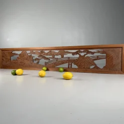Japanische Ranma Architekturplatte aus Holz, 1950er