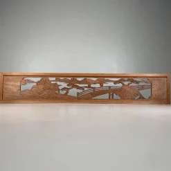 Japanische Ranma Architekturplatte aus Holz, 1950er