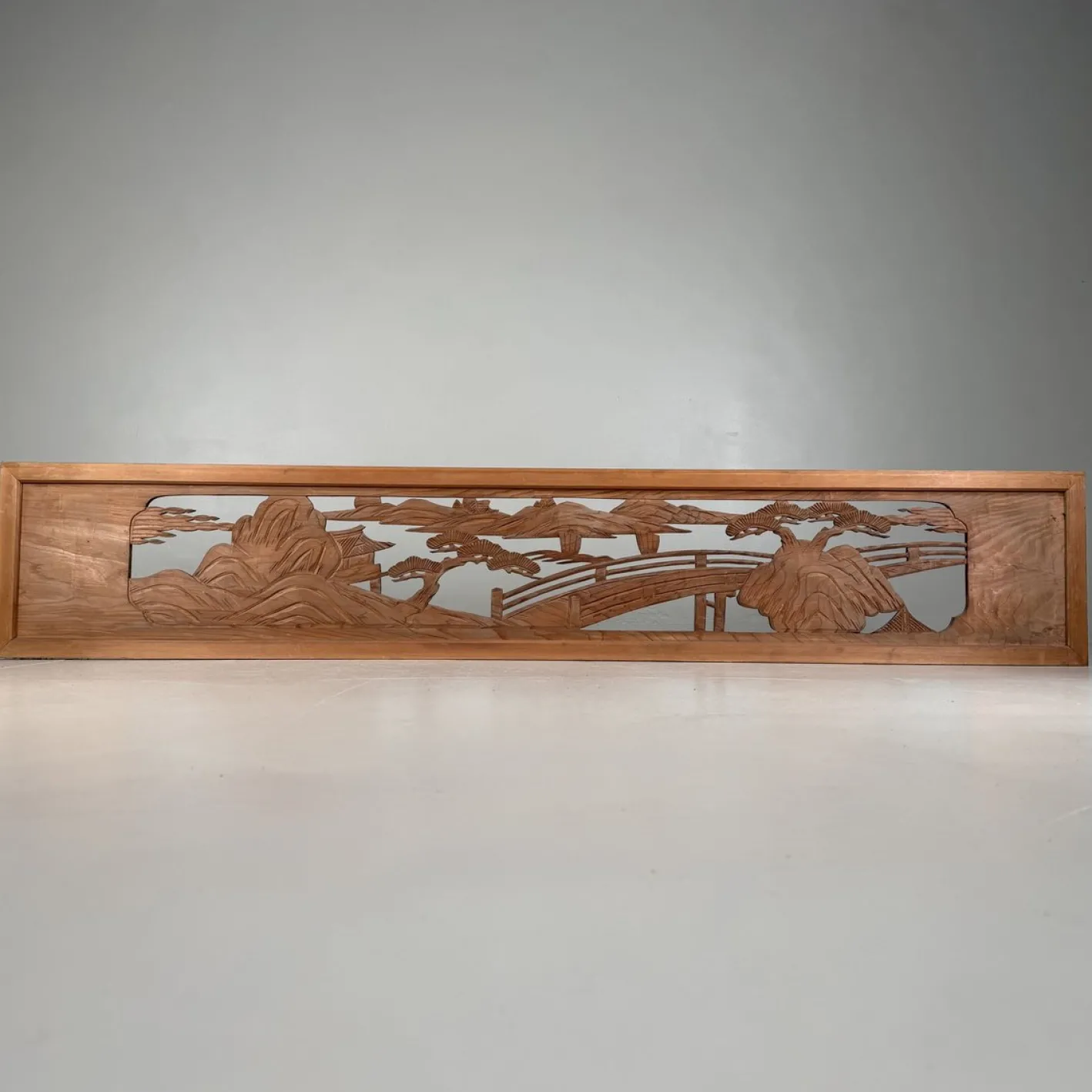 Japanische Ranma Architekturplatte aus Holz, 1950er