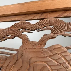 Japanische Ranma Architekturplatte aus Holz, 1950er
