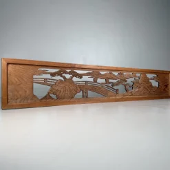 Japanische Ranma Architekturplatte aus Holz, 1950er