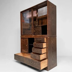Japanischer Vintage Chadansu Teeschrank, 1920er