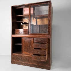 Japanischer Vintage Chadansu Teeschrank, 1920er