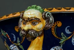 Jardinière aus Steingut von Faïence de Nevers, Ende des 19. Jahrhunderts