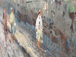 J. Austin, Impressionistische Stadtansicht, Öl auf Leinwand, 1890-1910, Gerahmt