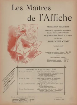 J. Chéret, Casino d'Enghien von Les Maîtres de L'Affiche, 1898, Original Lithographie