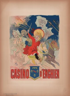 J. Chéret, Casino d'Enghien von Les Maîtres de L'Affiche, 1898, Original Lithographie