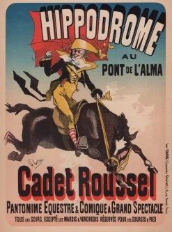 J. Chéret, Hippodrom von Les Maîtres de L'Affiche, 1898, Original Lithographie