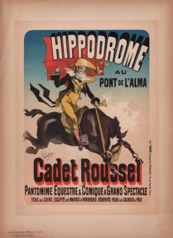 J. Chéret, Hippodrom von Les Maîtres de L'Affiche, 1898, Original Lithographie