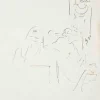 Jean Cocteau, Sick, 1934, Tinte auf Papier