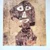 Jean Dubuffet, Portrait au Mur, Großes Poster, 1980er