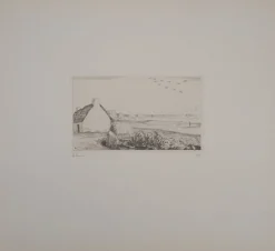 Jean-Emile Laboureur, The Cottage by the Sea, 1928, Original Radierung