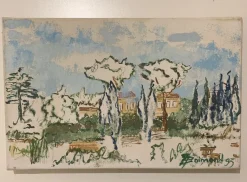 Jean-Jacques Boimond, Vue d'un parc, 1993, Öl auf Leinwand