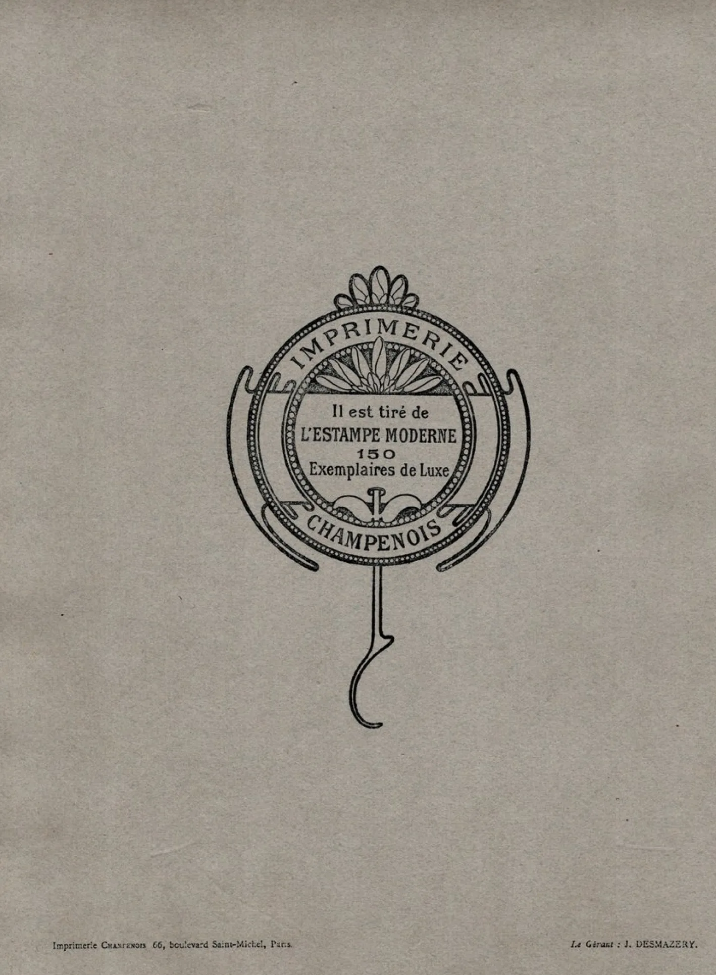 Jeanne Granès, L'Aïeule: Die Großmutter, 1899, Originallithographie