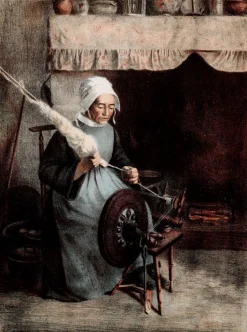 Jeanne Granès, L'Aïeule: Die Großmutter, 1899, Originallithographie