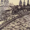 Jekaterina Gryazeva, Daugava, 2000er Jahre, Linolschnitt,
