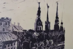 Jekaterina Gryazeva, Daugava, 2000er Jahre, Linolschnitt,