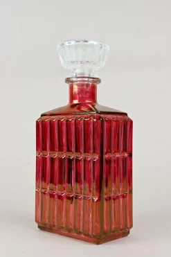 20. Jh. Art Deco Glaskaraffe oder Schnapsflasche, Österreich, 1930er