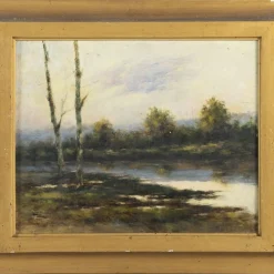 Júlio Ramos, Flusslandschaft, Ölgemälde