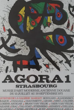 Joan Miró, Agora I, Farblithographie, 1971, Gerahmt