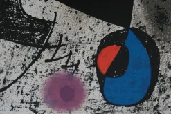 Joan Miro, Das gelbe und das rote Auge, Lithographie