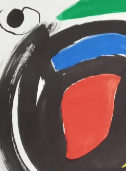 Joan Miro, Galleria Il Milione: Präsentation der Bände von Juan Perucho, 1969, Lithographie, gerahmt