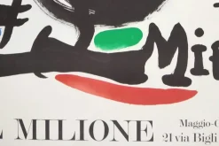 Joan Miro, Galleria Il Milione: Präsentation der Bände von Juan Perucho, 1969, Lithographie, gerahmt
